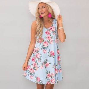 Pink Lily Anything For My Love Floral Dress